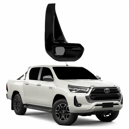 Grade Para-choque Toyota Hilux Srv 2021 2022 2023 Black Piano Lado Direito Passageiro