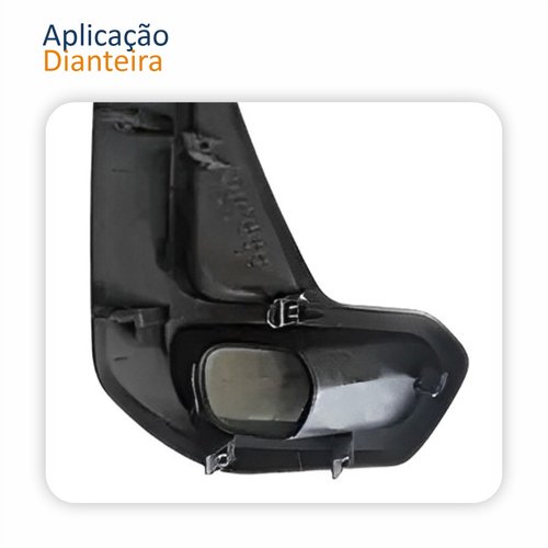 Grade Para-choque Toyota Hilux Srv 2021 2022 2023 Black Piano Lado Esquerdo Motorista