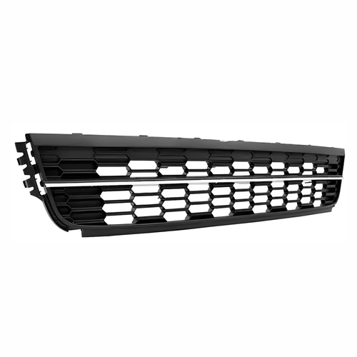 Grade Central Parachoque Vw Fox 2011 2012 2013 2014 Com Friso Cromado
