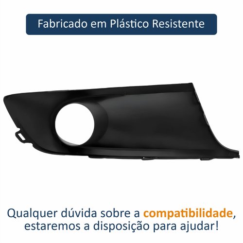 Grade Parachoque Vw Fox 2011 2012 2013 2014 Com Furo Lado Esquerdo Motorista