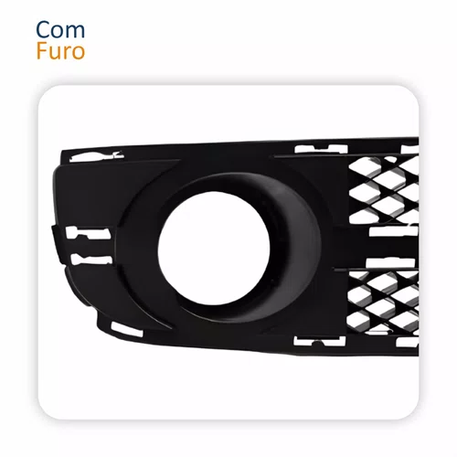 Grade Parachoque Vw Gol G3 2003 2004 2005 Com Furo Fase 2 Lado Direito Passageiro