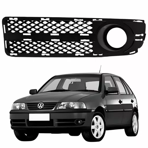 Grade Parachoque Vw Gol G3 2003 2004 2005 Com Furo Fase 2 Lado Esquerdo Motorista