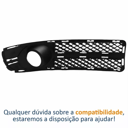 Grade Parachoque Vw Gol G3 2003 2004 2005 Com Furo Fase 2 Lado Esquerdo Motorista