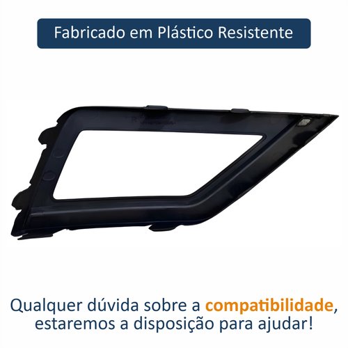 Grade Parachoque Vw Gol G8 2018 Até 2023 Com Furo Lado Esquerdo Motorista