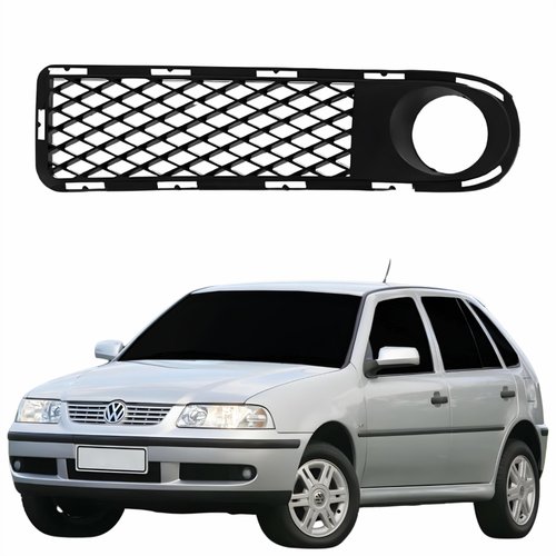 Grade Parachoque Vw Gol G3 1999 2000 2001 2002 2003 Fase 1 Com Furo Lado Esquerdo Motorista