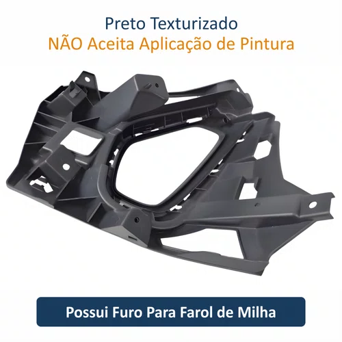 Grade Parachoque Vw Nivus 2019 Até 2024 Com Furo Lado Direito Passageiro
