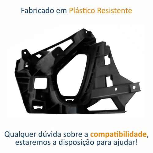 Grade Parachoque Vw Nivus 2019 Até 2024 Com Furo Lado Direito Passageiro