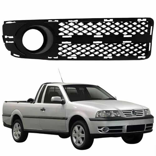 Grade Parachoque Vw Saveiro G3 2003 2004 2005 Com Furo Fase 2 Lado Direito Passageiro