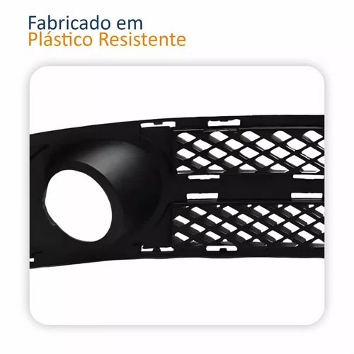 Grade Parachoque Vw Saveiro G3 2003 2004 2005 Com Furo Fase 2 Lado Esquerdo Motorista