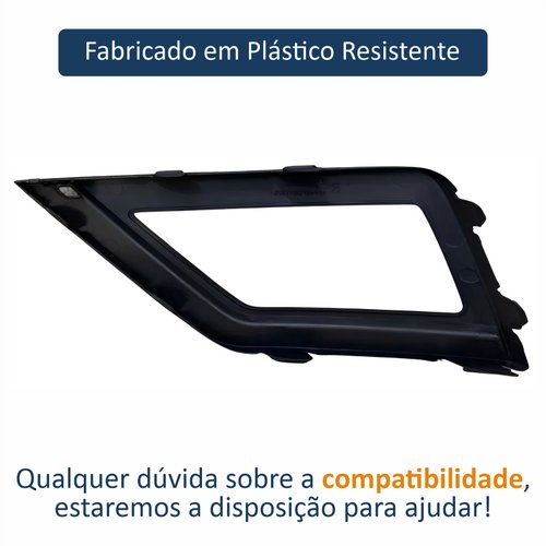 Grade Parachoque Vw Saveiro G7 2017 Até 2023 Com Furo Lado Direito Passageiro