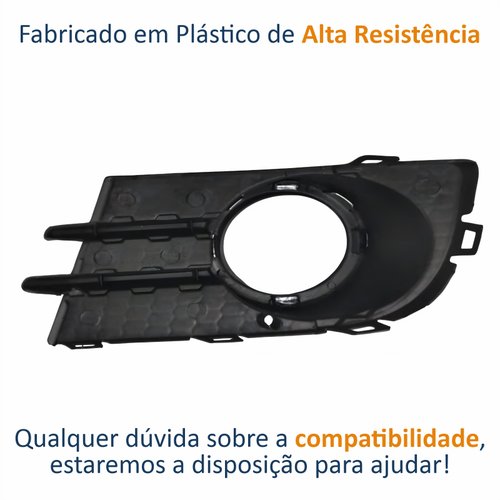 Grade Parachoque Vw Tiguan 2012 Até 2017 Lado Direito Passageiro