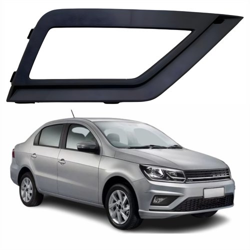 Grade Parachoque Vw Voyage G8 2018 Até 2023 Com Furo Lado Direito Passageiro