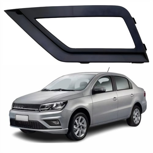 Grade Parachoque Vw Voyage G8 2018 Até 2023 Com Furo Lado Esquerdo Motorista