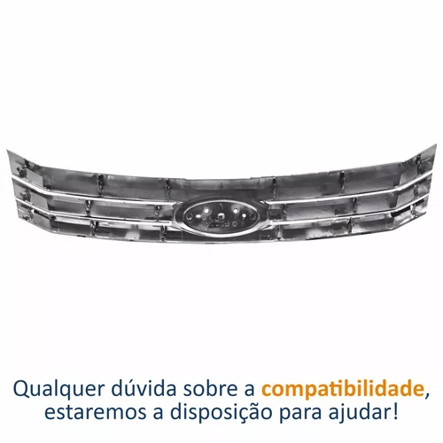 Grade Radiador Ford Fusion 2006 2007 2008 2009 Cromada