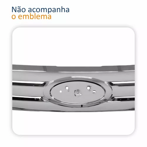 Grade Radiador Ford Fusion 2006 2007 2008 2009 Cromada