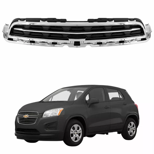 Grade Radiador Gm Tracker 2014 2015 2016 Superior Com Friso Cromado