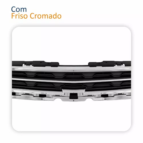 Grade Radiador Gm Tracker 2014 2015 2016 Superior Com Friso Cromado