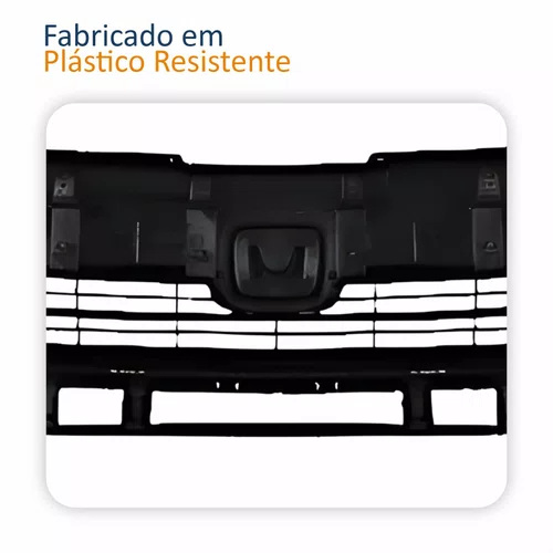 Grade Radiador Honda City 2022 2023 2024 Preta Com Moldura Cromada