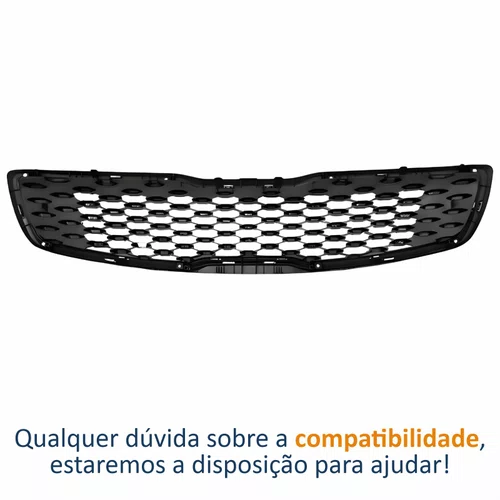 Grade Radiador Kia Cerato 2017 2018 2019 Preto Com Friso Cromado
