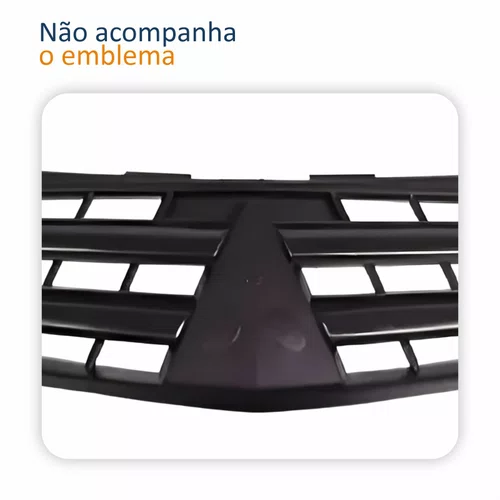 Grade Radiador Mitsubishi L200 Triton 2012 2013 2014 Cinza Escuro