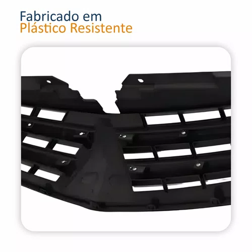 Grade Radiador Mitsubishi L200 Triton 2012 2013 2014 Cinza Escuro
