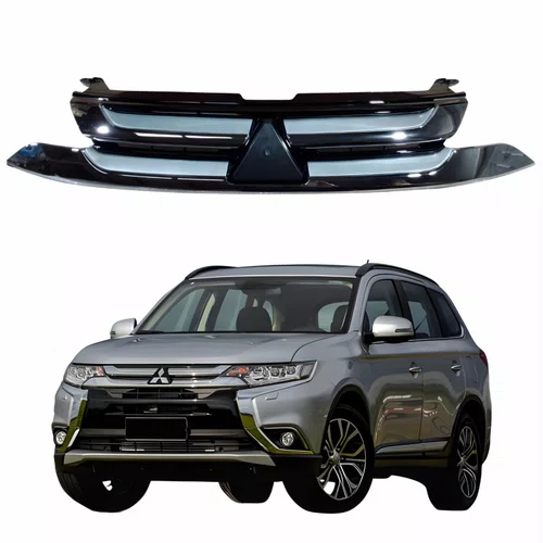 Grade Radiador Mitsubishi Outlander 2016 2017 2018 2019 2020 Com Friso Cromado Superior