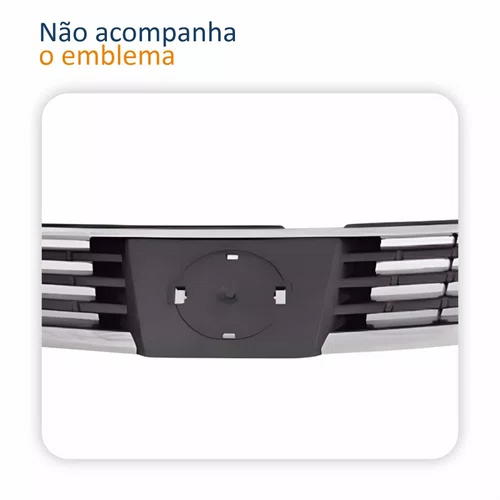 Grade Radiador Nissan Tiida 2007 2008 2009 2010 Cinza Escuro Com Friso Cromado