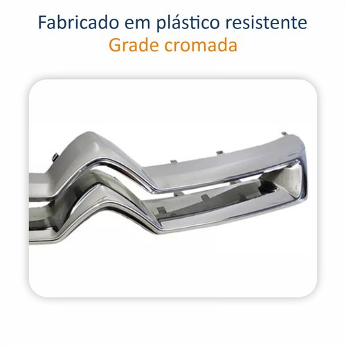 Grade Radiador Citroen C3 2013 até 2021 Cromado