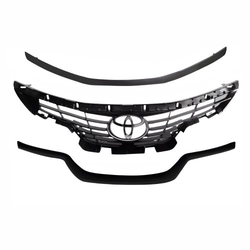 Grade Radiador Completa Toyota Etios 2018 2019 2020 Com Frisos Preto