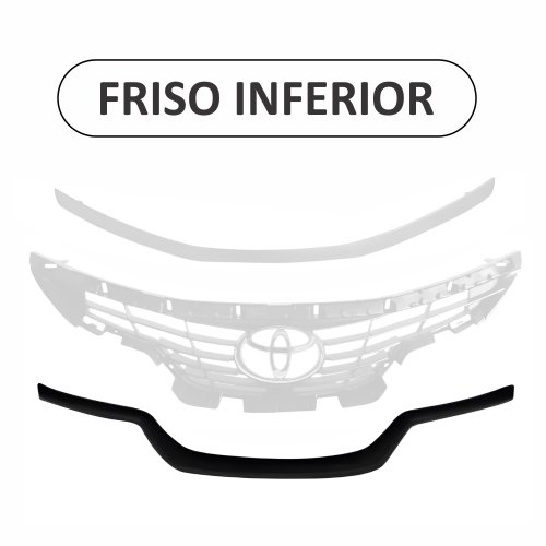 Grade Radiador Completa Toyota Etios 2018 2019 2020 Com Frisos Preto