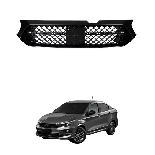 Grade Radiador Fiat Cronos 2021 2022 2023 Black Piano