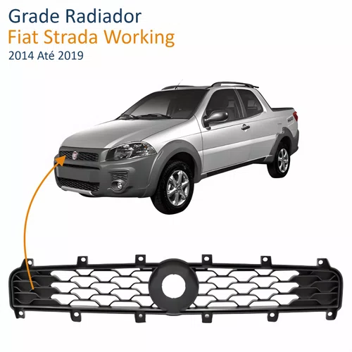 Grade Radiador Fiat Strada Working 2014 Até 2019