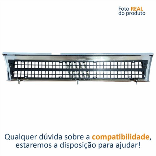 Grade Radiador Fiat Uno 1991 1992 1993 1994 1995 Cromado