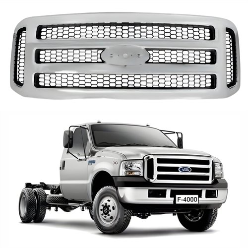 Grade Radiador Ford F4000 2006 até 2012 Cromada