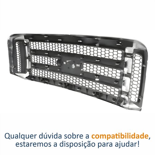Grade Radiador Ford F4000 2006 até 2012 Cromada