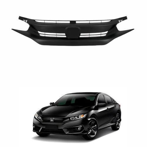 Grade Radiador Honda Civic 2017 2018 2019 2020 Com Moldura Preta