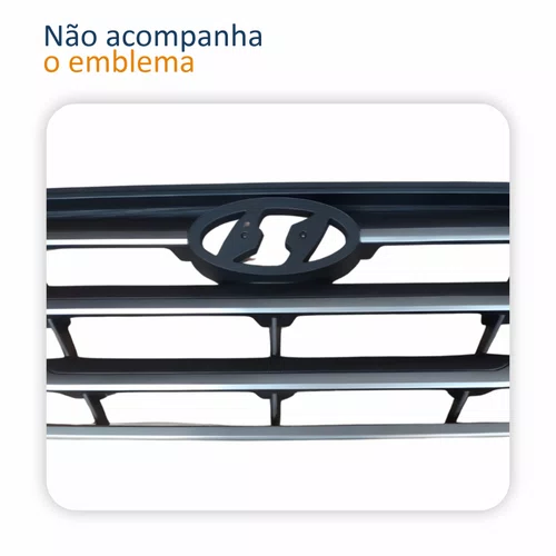 Grade Radiador Hyundai Tucson 2017 Até 2023 Com Moldura Cinza