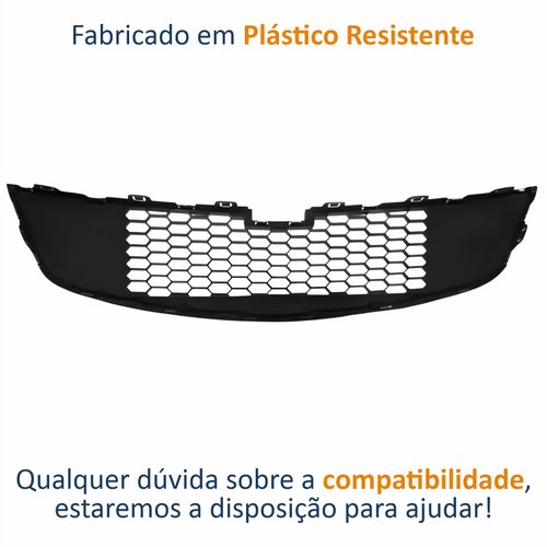 Grade Radiador Inferior Gm Cruze Sedan 2010 Até 2015 Com Friso Cromado FIPPARTS