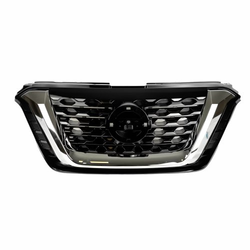 Grade Radiador Nissan Kicks 2016 Até 2020 Black Piano Com Friso Cromado