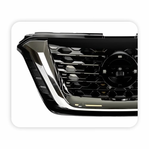 Grade Radiador Nissan Kicks 2016 Até 2020 Black Piano Com Friso Cromado