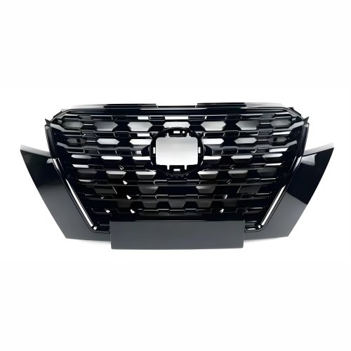 Grade Radiador Nissan Kicks 2021 2022 2023 Black Piano Com Friso Cromado