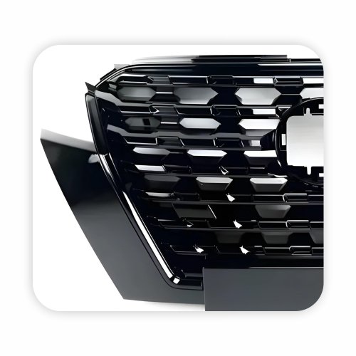 Grade Radiador Nissan Kicks 2021 2022 2023 Black Piano Com Friso Cromado