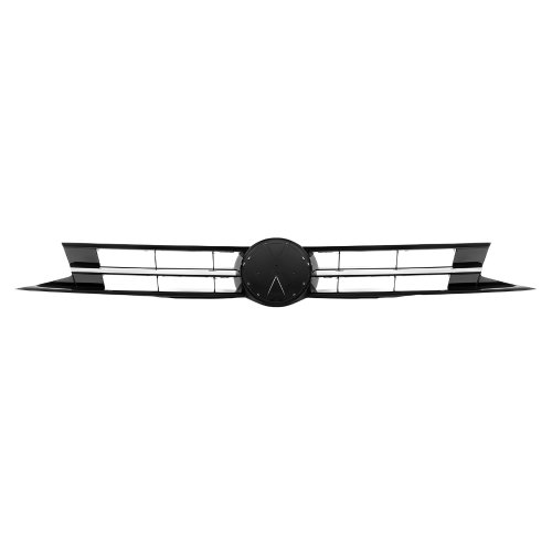 Grade Radiador Polo Virtus 2017 Até 2020 Black Piano Com Friso Cromada