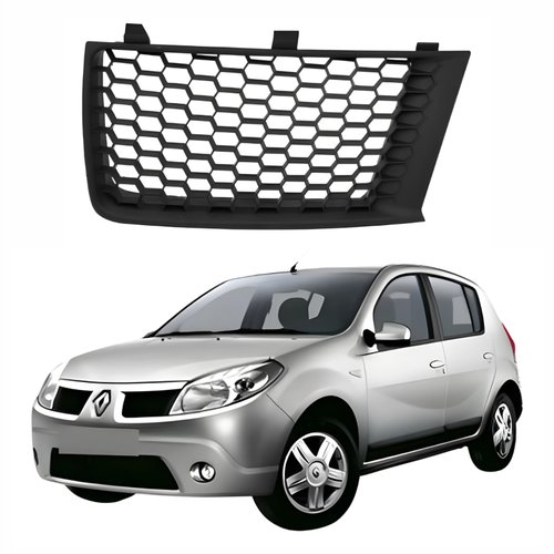 Grade Radiador Renault Sandero 2008 Até 2011 Lado Esquerdo Motorista