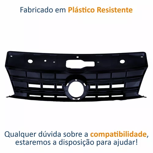 Grade Radiador Vw Amarok 2017 Até 2022 Com Friso Cromada
