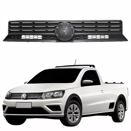 Grade Radiador Vw Saveiro G7 2016 Até 2020 Texturizada