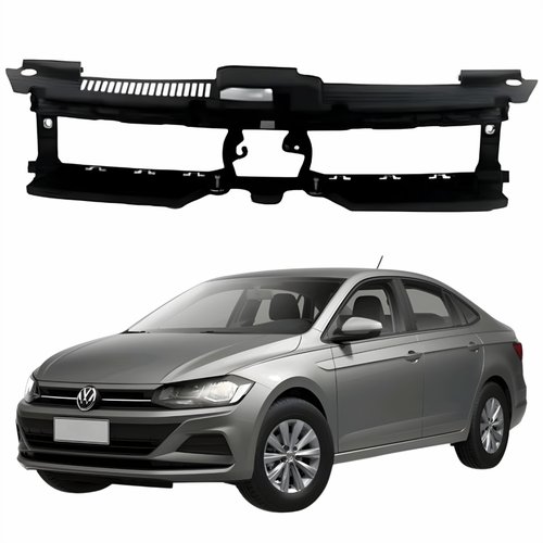 Grade Radiador Vw Virtus 2018 Até 2022 Interna