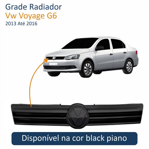 Grade Radiador Vw Voyage G6 2013 Até 2016 Black Piano