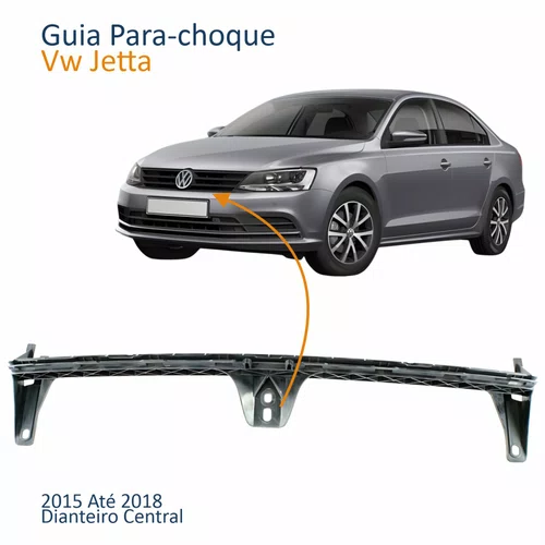 Guia Parachoque Dianteiro Vw Jetta 2015 2016 2017 2018 Central