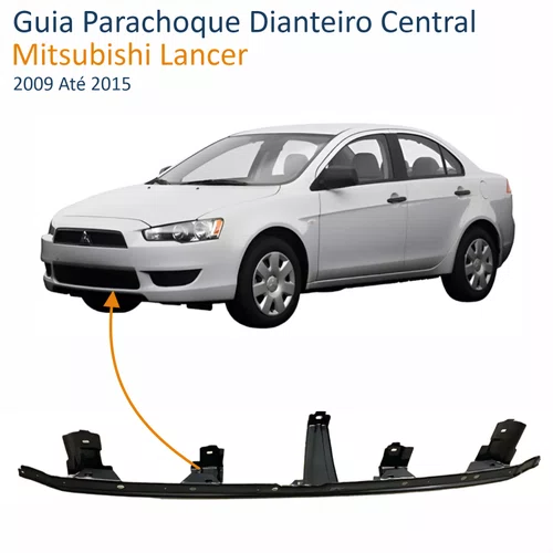 Guia Parachoque Dianteiro Central Mitsubishi Lancer 2009 Até 2015